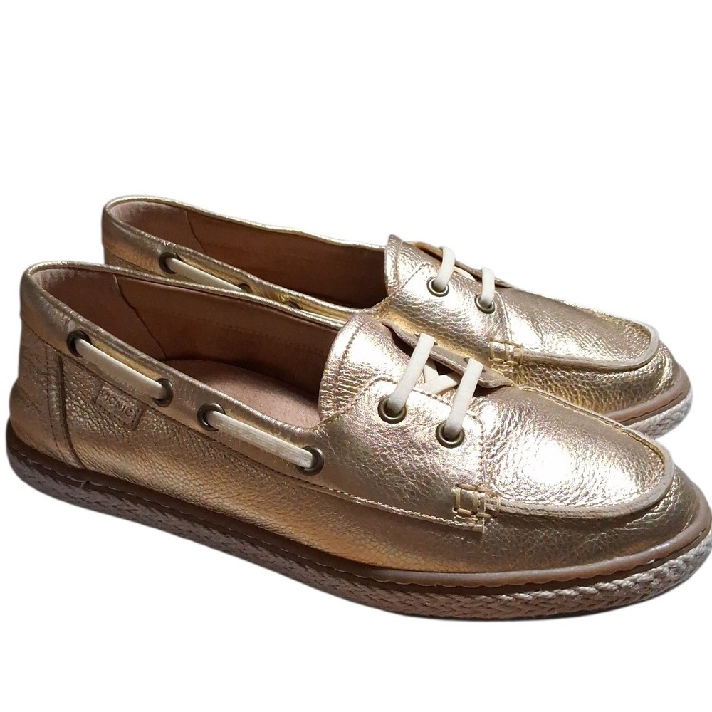 Vionic Women's size 9 Preppy Comfy Support Leather Classic Bay Boat Slip on Shoe